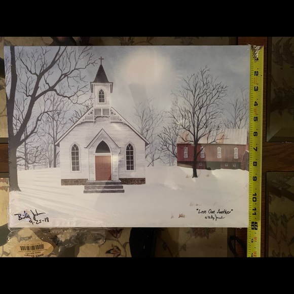 Autographed Billy Jacob’s “Love one Another” Winter Barn Scene - Picture 9 of 10